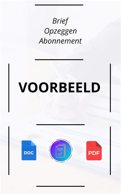 Abonnement opzeggen